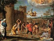 Annibale Carracci The Stoning of St Stephen oil painting
